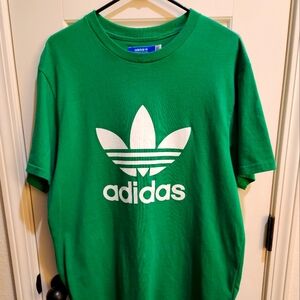Mens Large Green Adidas T-Shirt